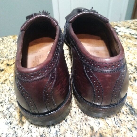 Allen Edmonds Bridgeton Men's Leather Tassel Loafers Burgundy Size 9.5 A 5079 - Picture 11 of 14